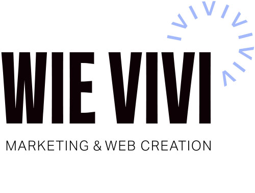 Wort-Bild-Logo von ‚WIE VIVI Marketing & Webcreation‘.